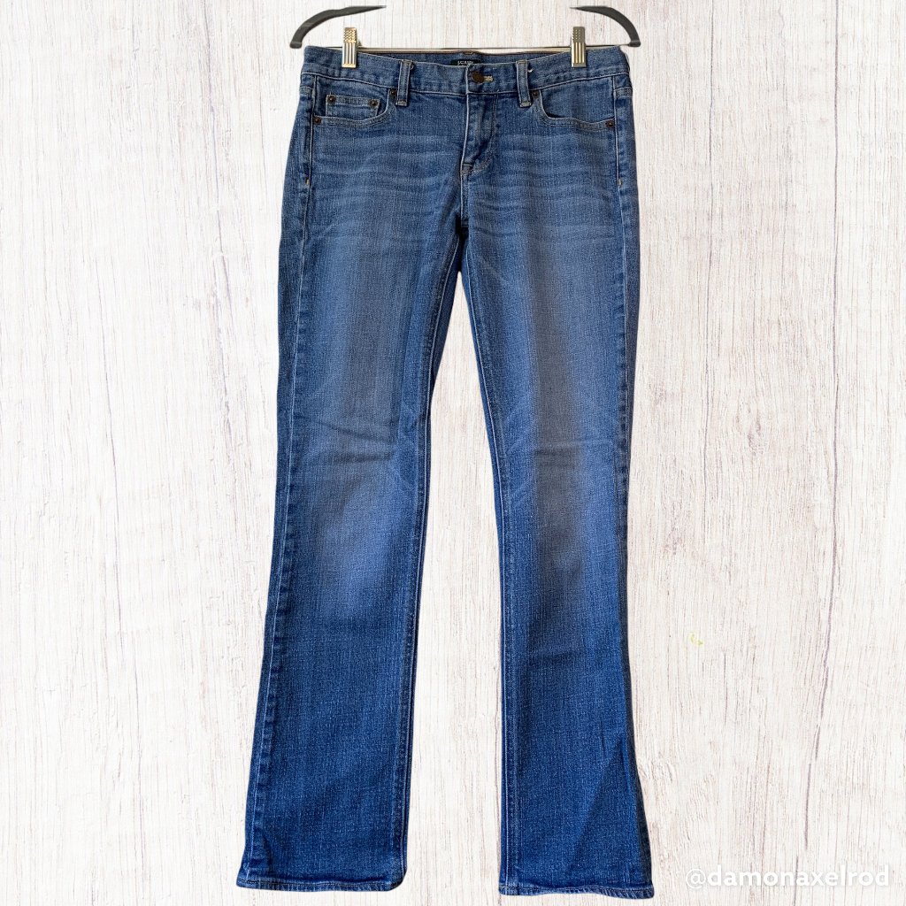 J. Crew | Matchstick Mid-Rise Vintage Slim-Straight Jean In Resin Rinse, Size 29